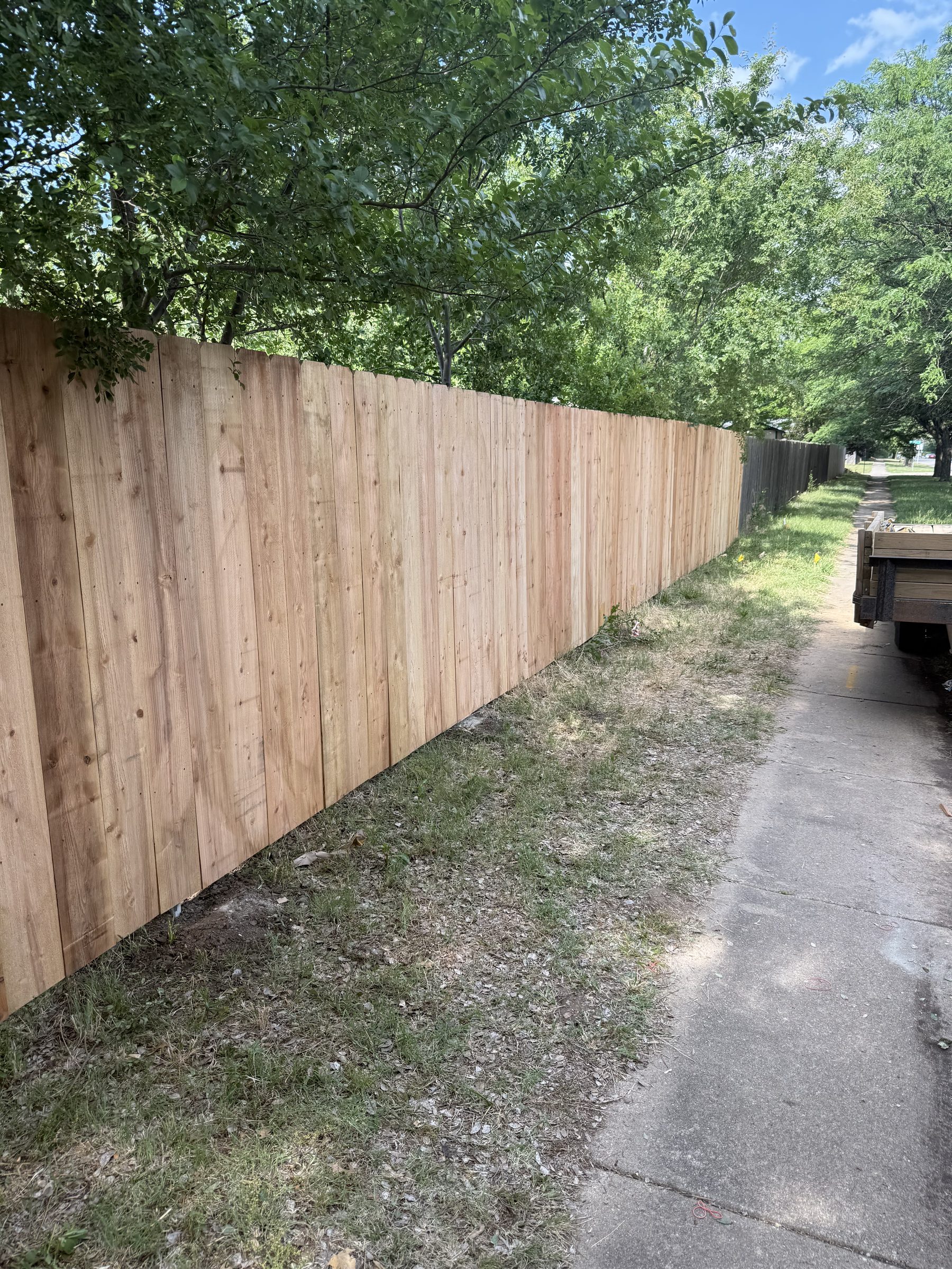Privacy fence completed project